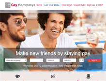 Tablet Screenshot of gayhomestays.com